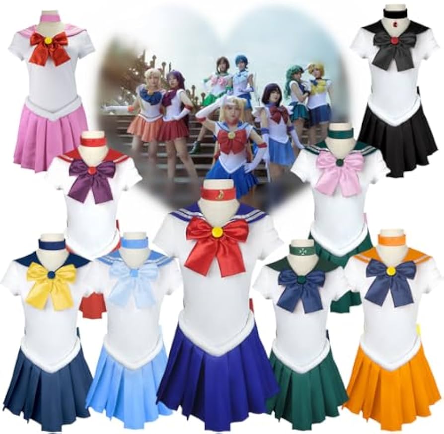 Amazon.co.jp: セーラームーン風 コスプレ衣装 美少女戦士